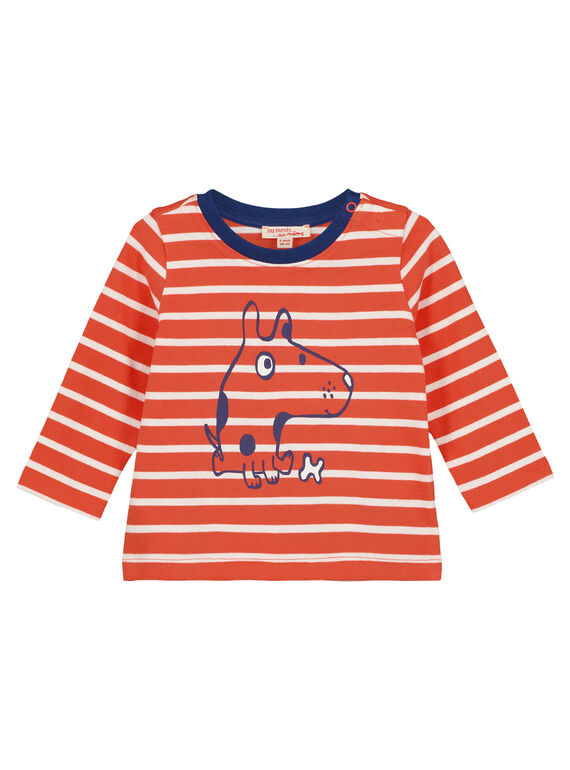 Light orange T-shirt GUJOTIRAY3 / 19WG1046TML406