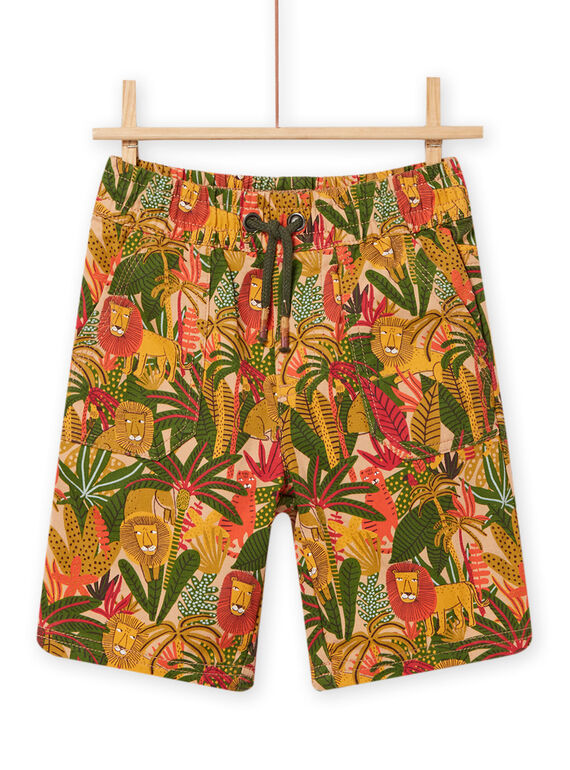 Bermudas com estampado de selva e leões menino NOFLABER1 / 22S902R2BERI820