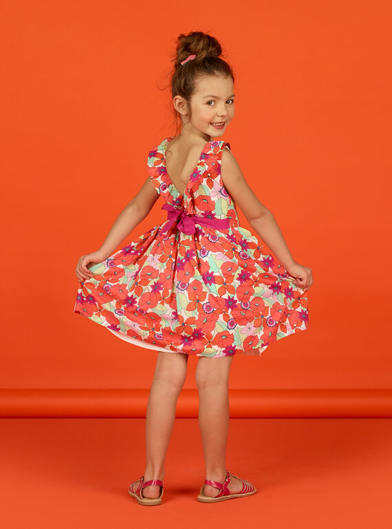 Vestido sem mangas estampado florido menina LAVIROB1 / 21S901U1ROB000