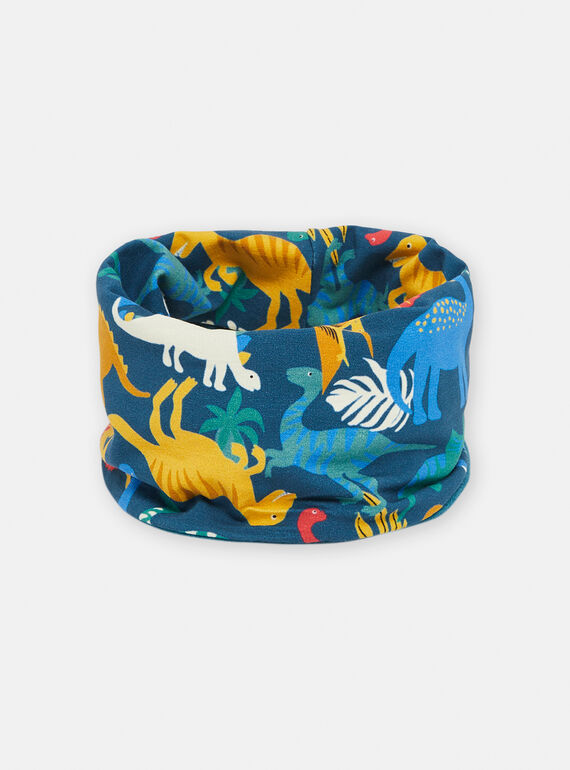 Cachecol verde com estampado de dinossauros SYOGROSNO3 / 23WI0292SNO714