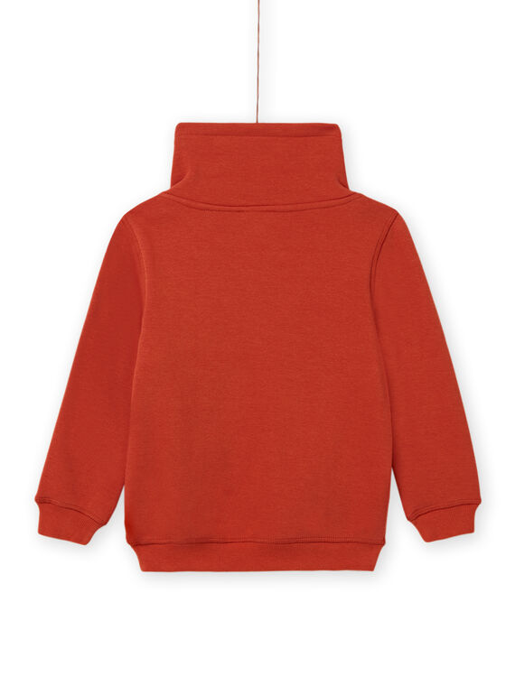 Sweat-shirt laranja com padrão de avião colorido menino MOCOSWE / 21W902L1SWE408