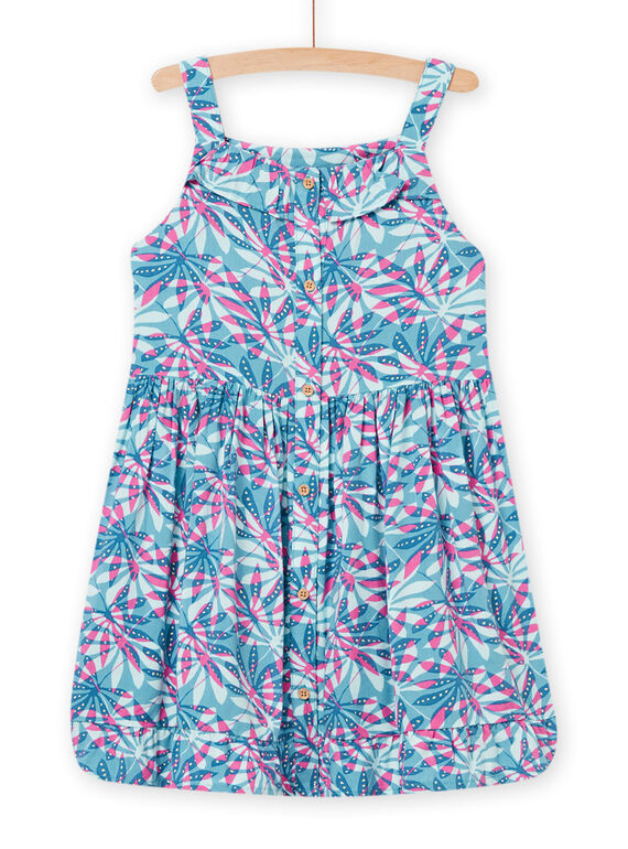 Vestido azul e rosa menina NAFICROB2 / 22S901U1ROB204