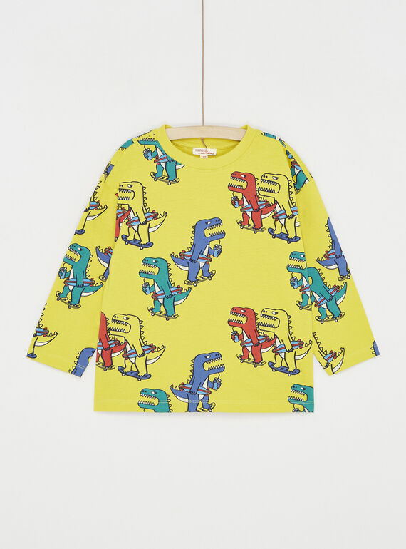 T-shirt amarelo com estampado de dinossauros SOLINTEE2 / 23W902H1TML117