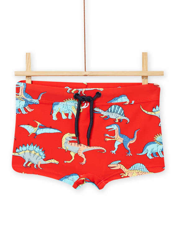 Fato de banho vermelho-alaranjado com estampado de dinossauros menino NYOMERSHODIN / 22SI02L4MAIF527