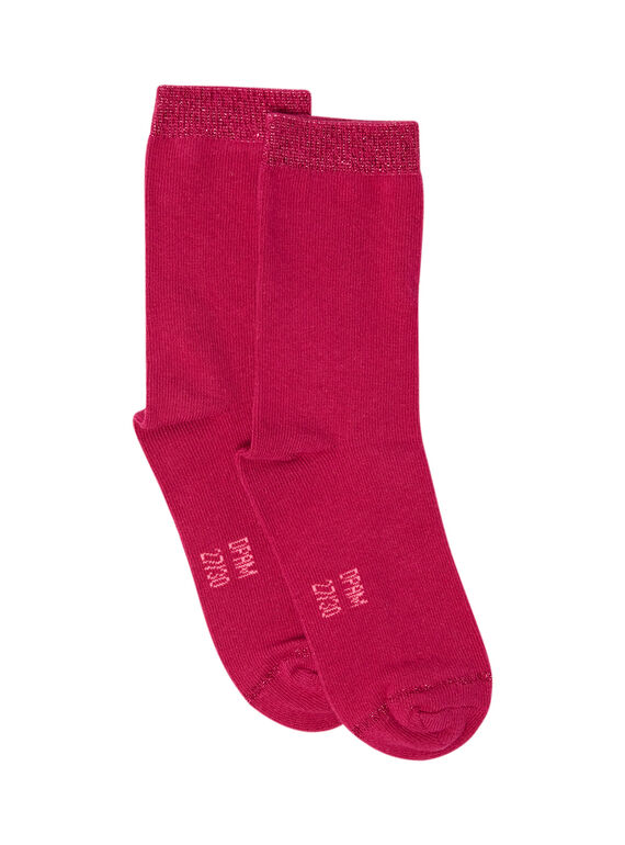 Meias fúcsia menina MYAJOCHO2 / 21WI0117SOQD312