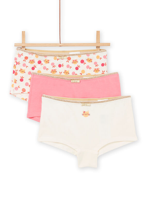 3 shorties com estampado e padrão de gatos REFAHOTCAT / 23SH1111SHY001