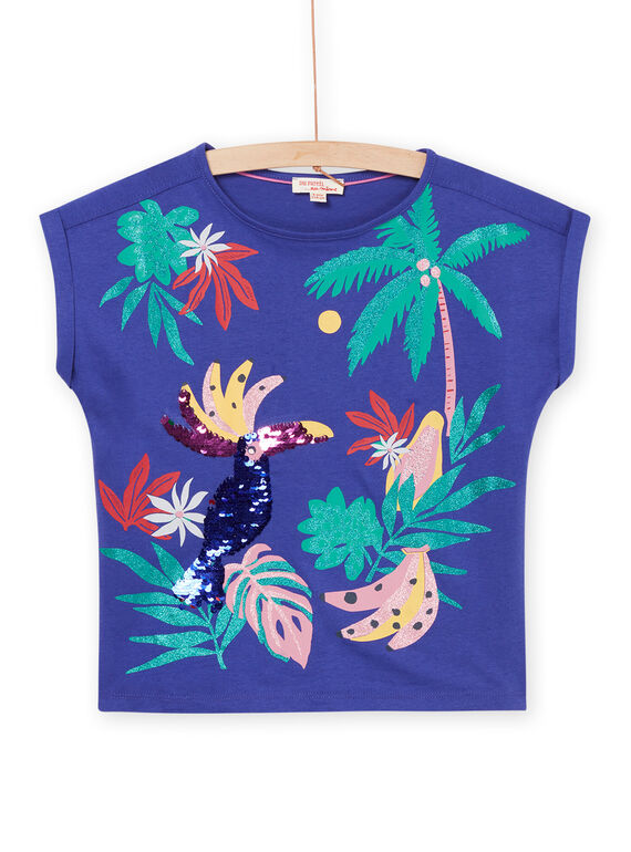 T-shirt com padrões selva com purpurinas e lantejoulas RANAUTI1 / 23S901N2TMCC231
