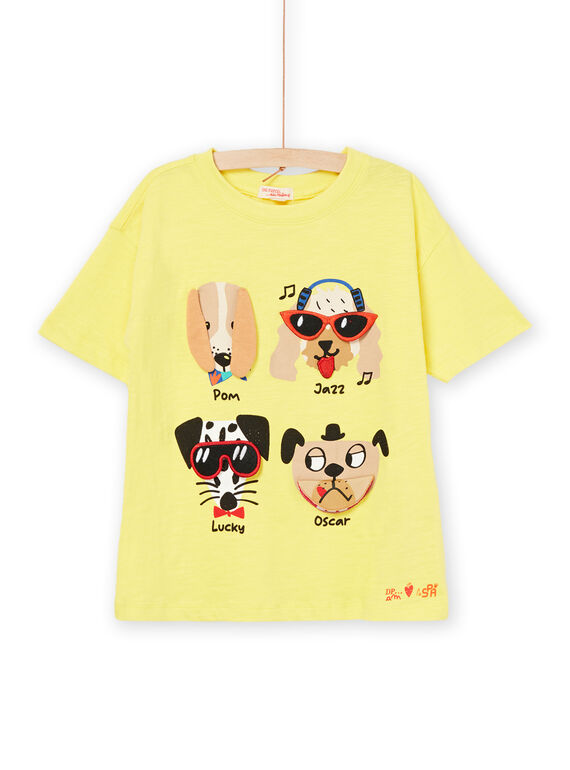 T-shirt de mangas curtas com padrão de cães ROSPATI2 / 23S902P6TMC116