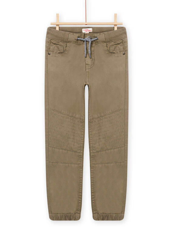 Calças twill verde-caqui menino NOJOPAN1 / 22S90275PAN604