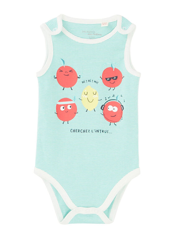 Body bebé menino mangas às riscas JEGABODRAY / 20SH14V5BDL202