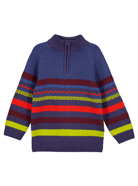Camisola jacquard Gola camionista GOVIOPUL / 19W902R1PULC204