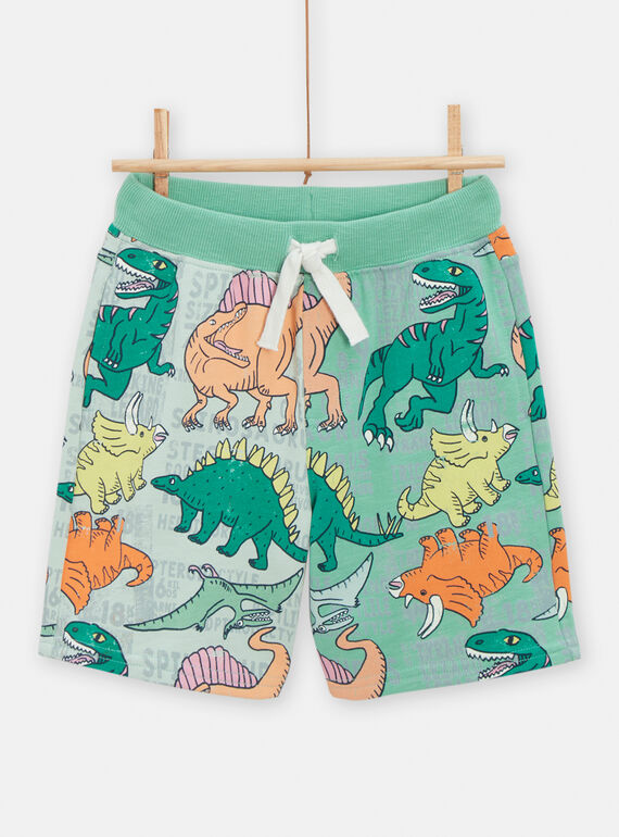 Bermudas opalina com estampado de dinossauros menino TOCOBER3 / 24S902N2BERG622