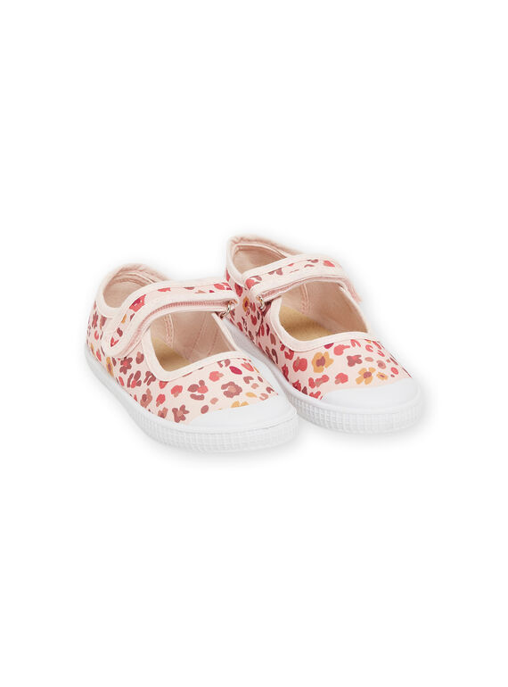 Babies rosa em tela com estampado de leopardo RATOILEOP / 23KK3573D17415