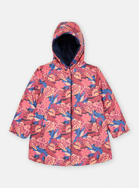 Parca azul-marinho e rosa reversível para menina SAVELPARKA / 23W901C2PAR070