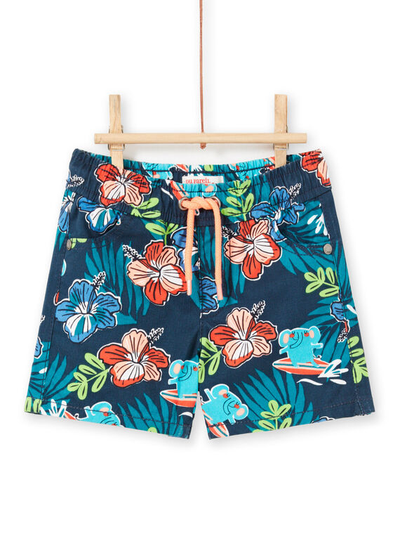 Bermudas azul-marinho bebé menino LUBONBER2 / 21SG10W3BER717