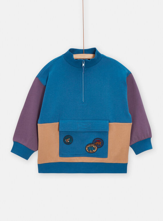 Sweat azul para menino VODASWE / 24W90221SWEC210