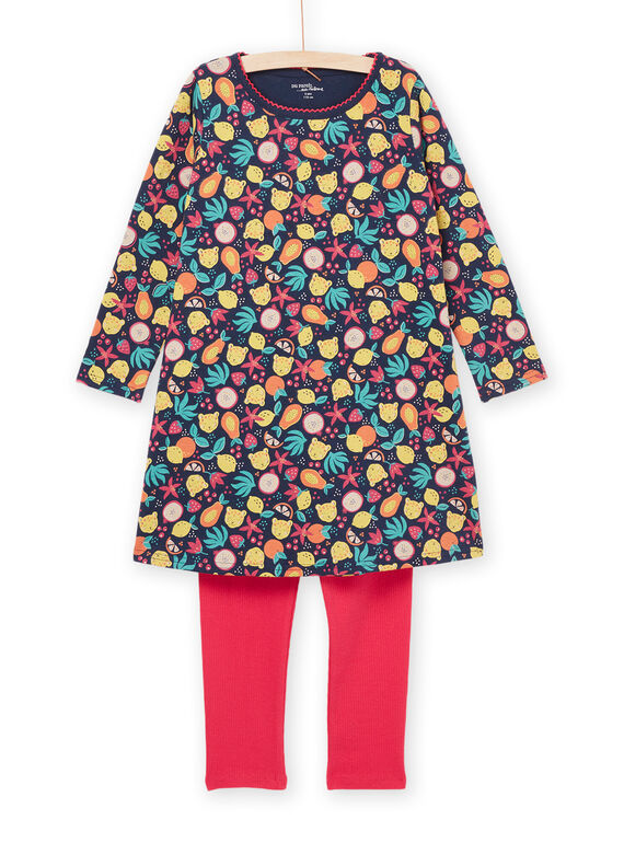 Conjunto camisa de dormir e leggings com estampado frutos PEFACHUFRU / 22WH1121CHN070