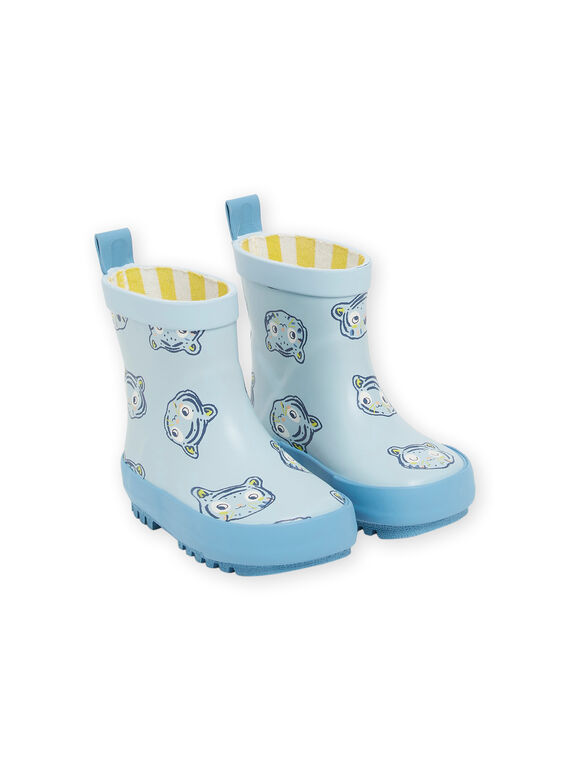 Galochas azul com estampado de gatos RUPLUITIGR / 23KK3812D0CC218