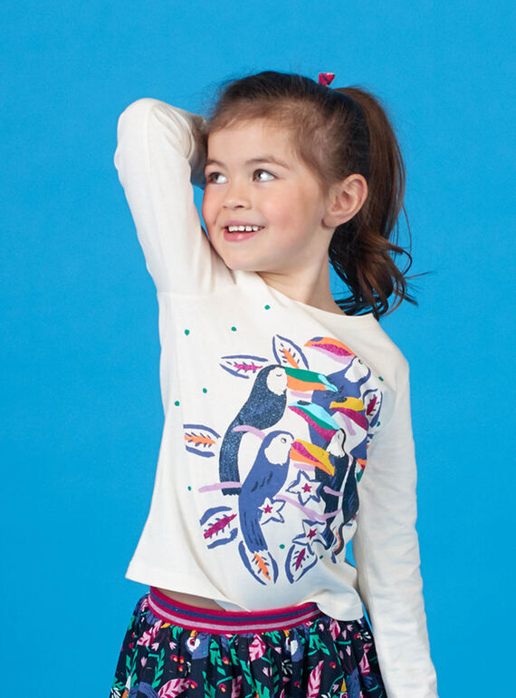 T-shirt mangas compridas estampado tucanos LANAUTEE2 / 21S901P2TML001