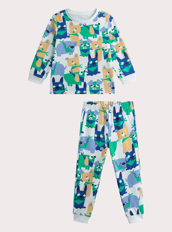 Pijama estampado azul para menino WEGOPYJMIX / 25SH1295PYJC236