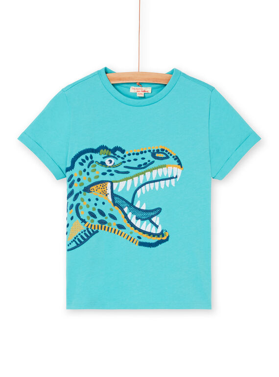 T-shirt turquesa criança menino LOVERTI1 / 21S902Q1TMCC215