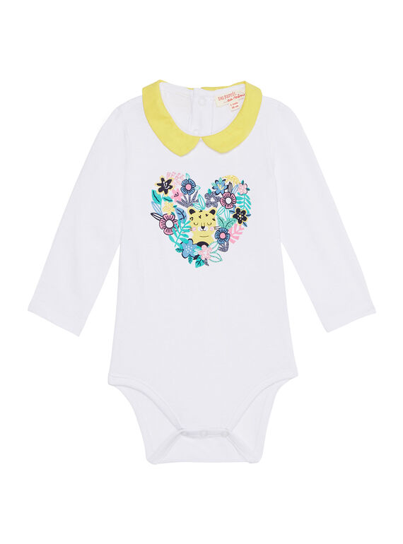 Body mangas compridas cru com gola bebé menina JITROBODY / 20SG09F1BOD000