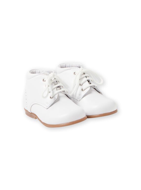 Botins brancos bebé menino LBGBOTIESSB / 21KK3831D0F000