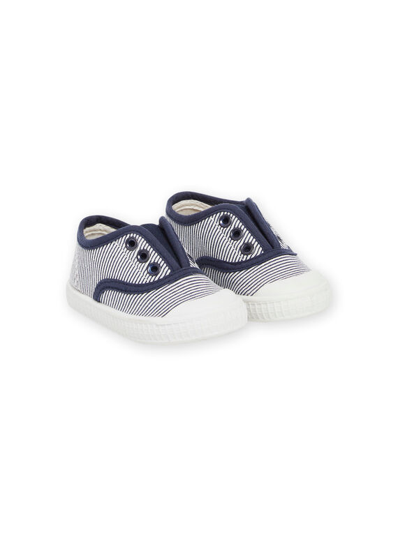 Slip-on em lona com estampado às riscas RUTOILSTRIP / 23KK3871D16C201