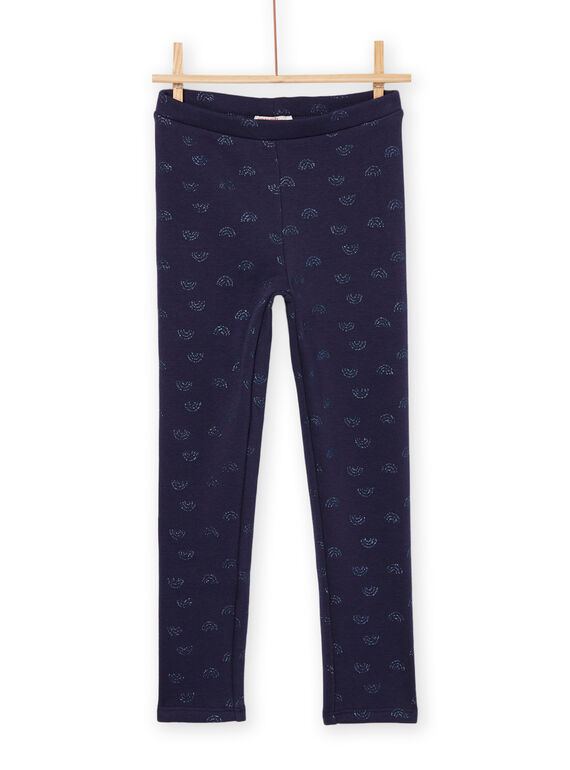 Leggings com estampado de arco-íris azul-marinho PAJOLEG1 / 22W901C4PANC205