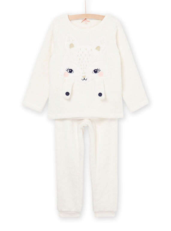 Pijama T-shirt e calças em veludo com estampado 3D raposa PEFAPYJFOX / 22WH1138PYJ001