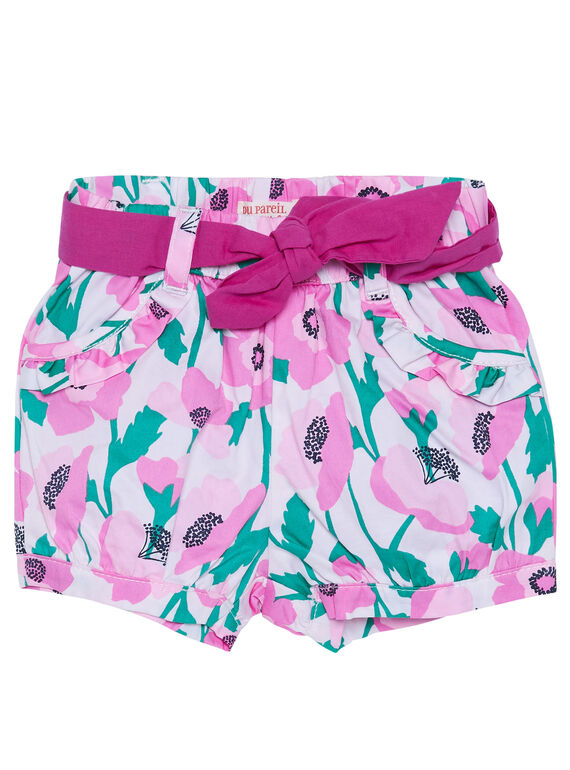 Calções bola estampado bebé menina JIPOESHO / 20SG09G1SHO301