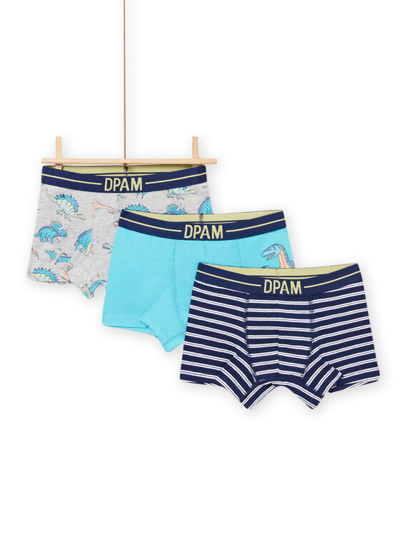 Pack de 3 boxers com padrões de dinossauros menino NEGOBOXDIN / 22SH12I6BOX070
