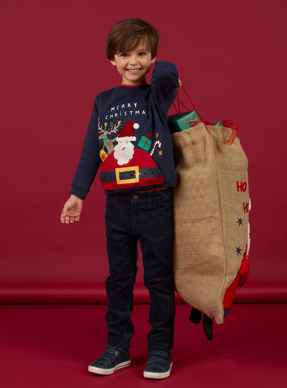 Saco de prendas de Natal em serapilheira menino MYONOHOT / 21WI02Q1ACD009