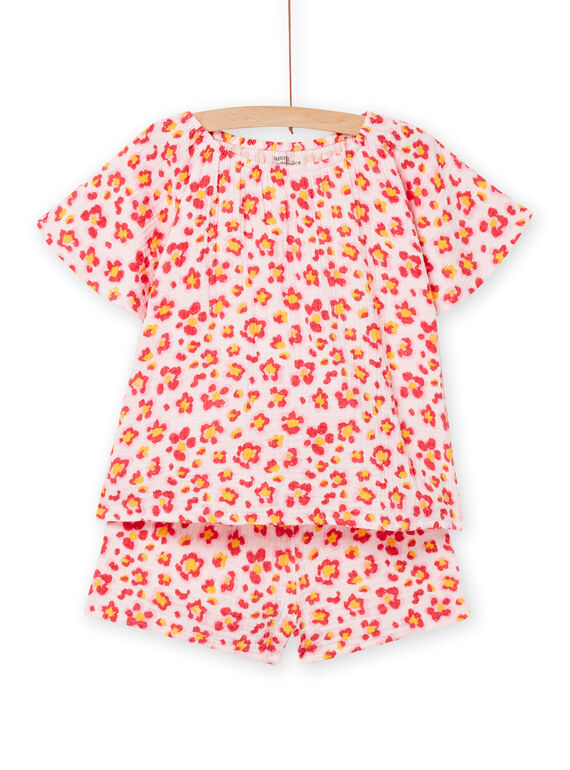 Pijama rosa e amarelo menina NEFAPYJFLO / 22SH11H5PYJ321