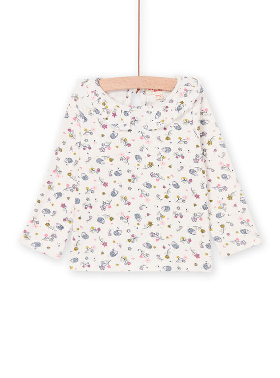 T-shirt de mangas compridas com estampado florido PIRHUBRA / 22WG09Q1BRA001