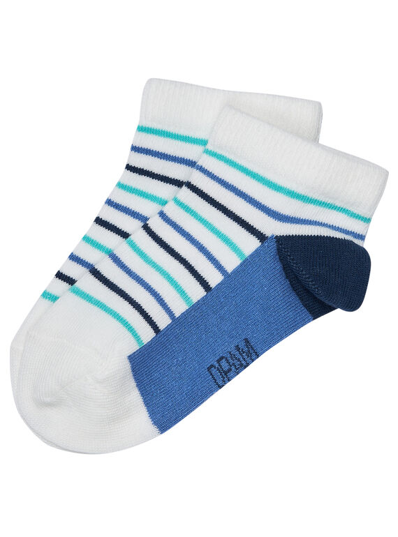 Meias curtas menino riscas azul JYOPOESOQ / 20SI02G1SOQ000