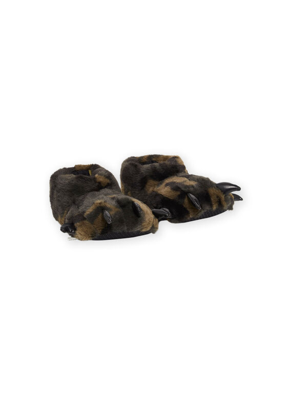 Pantufas com estampado pata de monstro POPANTMONSTR / 22XK3651PTD600