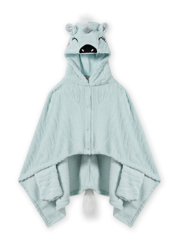 Capa azul-celeste com estampado zebra-unicórnio menina MEFACAPZEB / 21WH1191CPE219