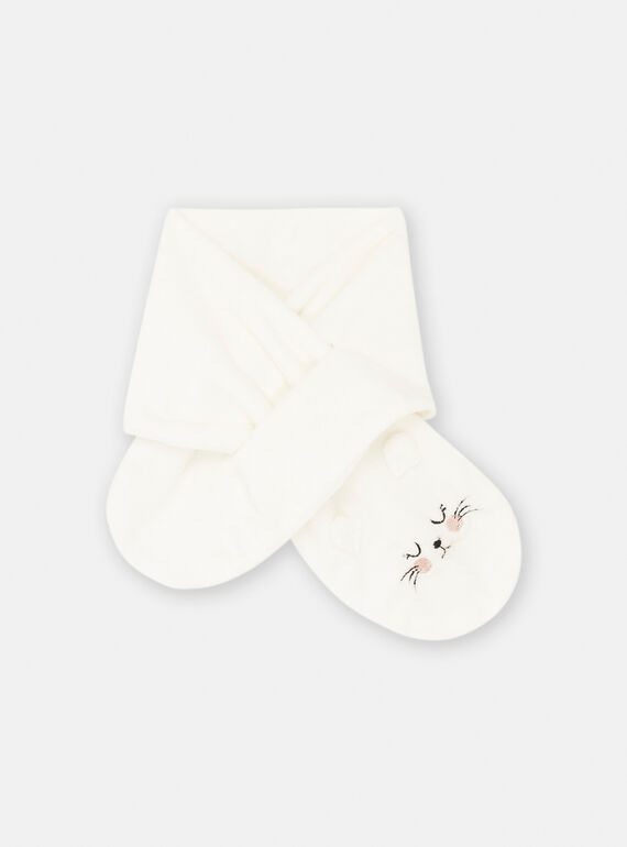 Écharpe cru para bebé menina SYIJACHA / 23WI09O2ECH001
