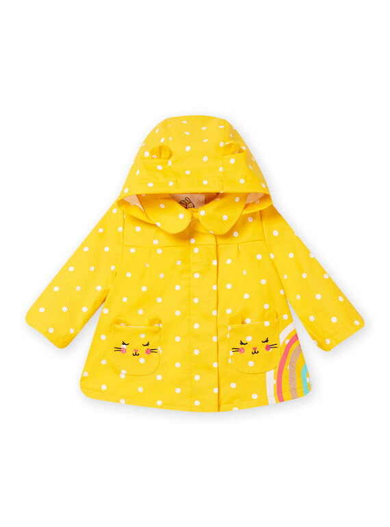 Impermeável amarelo às bolas bebé menina NILUIMP / 22SG09D1IMPB105