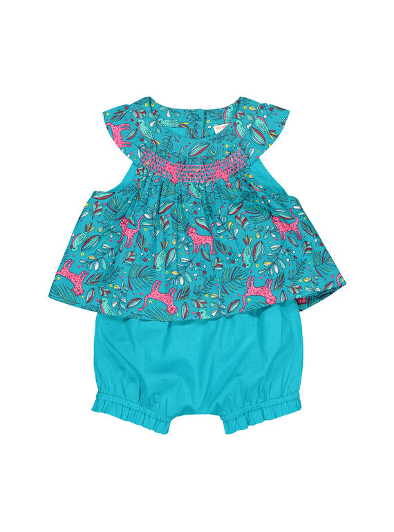 Conjunto vestido bloomer bebé menina FITUENS / 19SG09F1ENS202