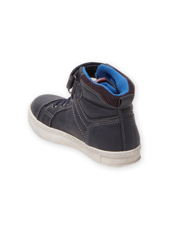 Sapatilhas subidas azul-marinho estilo desportivo menino MOBASGI / 21XK3672D3F070