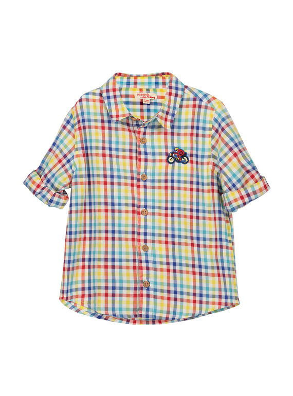 Camisa aos quadrados menino FOCOCHEM / 19S90281CHM099