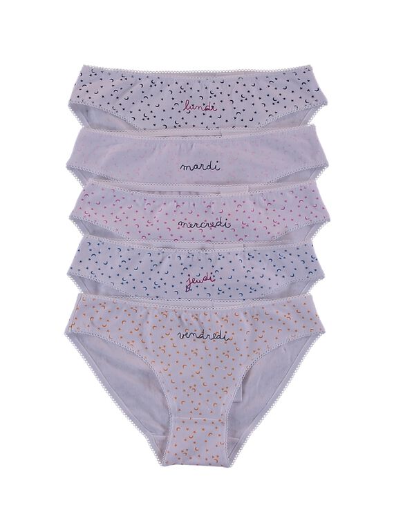 Conjunto de 5 cuecas / Agenda de cuecas GEFALOTSEM1 / 19WH1163SLI000