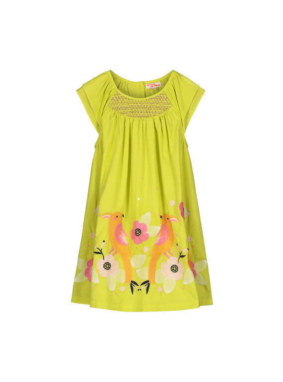 Vestido em algodão menina FAPOROB3 / 19S901C3ROB605