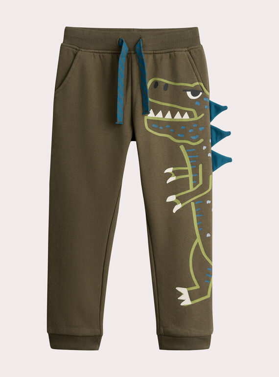 Animação de dinossauro caqui de corrida para menino  VOKLIJOG / 24W90241JGB609