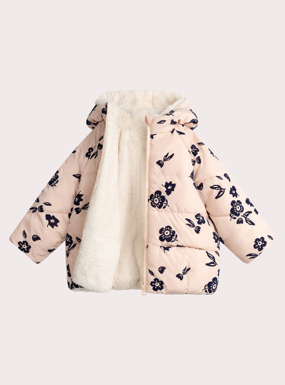 Jaqueta de pele falsa reversível rosa para menina  VAFURDOUNE / 24W901E2D3ED329