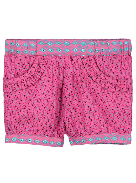Calções em popeline bebé menina FITUSHO / 19SG09F1SHO712