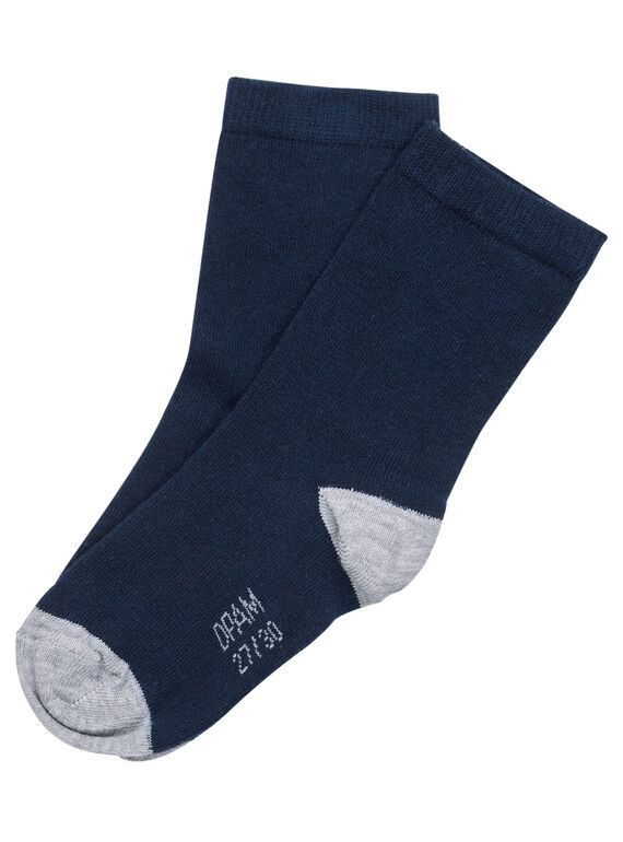 Meias menino azul-marinho e cinzento JYOESCHO3 / 20SI0265SOQ070