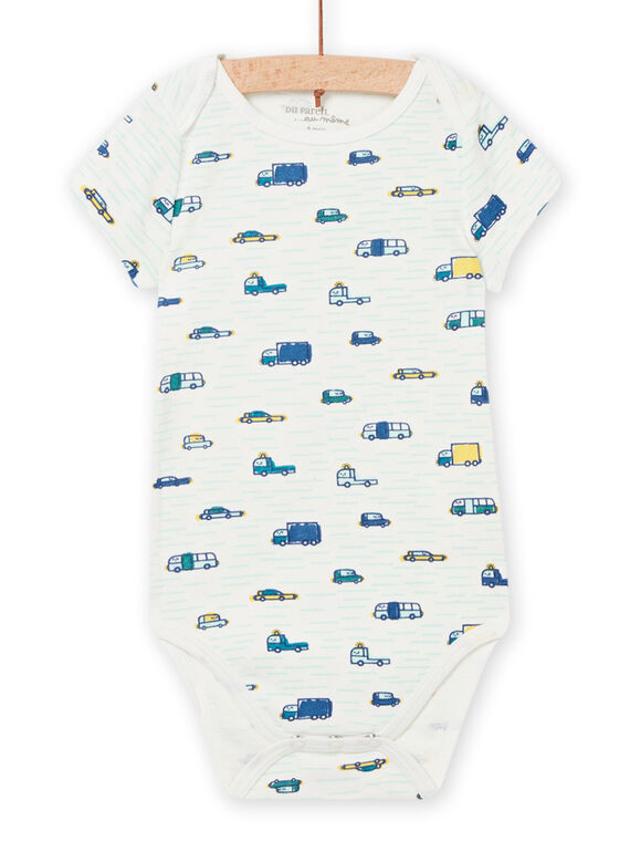 Body com estampado de veículos cru bebé menino NEGABODVOI / 22SH14J2BDL001